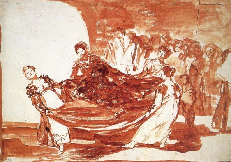 Drawing for Disparate feminino, Francisco Goya